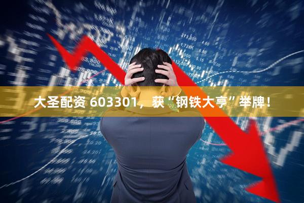 大圣配资 603301，获“钢铁大亨”举牌！