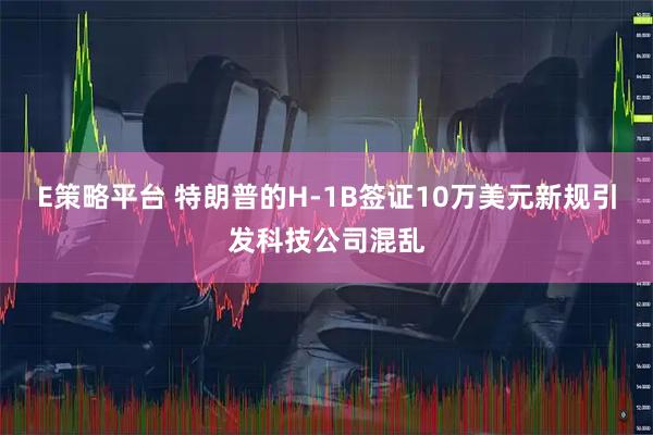 E策略平台 特朗普的H-1B签证10万美元新规引发科技公司混乱